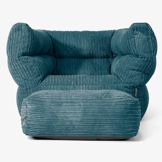 Albert Zitzak Fauteuil 2.0 - Corduroy Teal 02