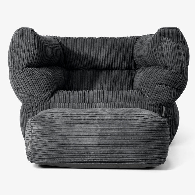 Albert Zitzak Fauteuil 2.0 - Corduroy Zwart 02