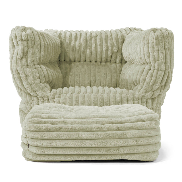 Albert Zitzak Fauteuil 2.0 - Ultra Pluche Corduroy Saliegroen 02