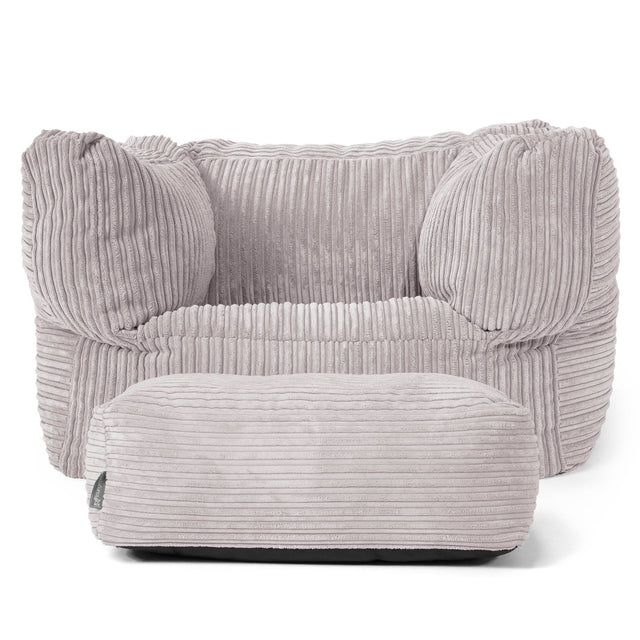 Albert Zitzak Fauteuil - Corduroy Zilvergrijs 02