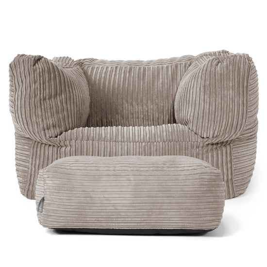 Albert Zitzak Fauteuil - Corduroy Beigegrijs 02