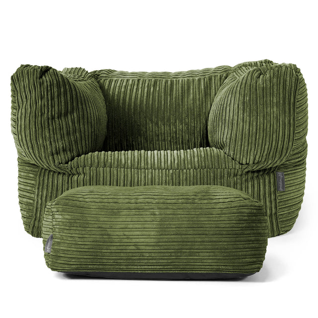 Albert Zitzak Fauteuil - Corduroy Bosgroen 02