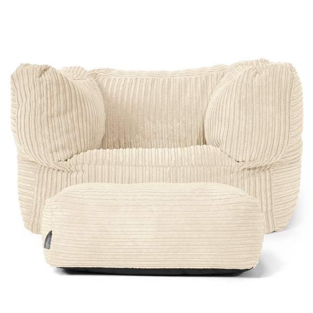 Albert Zitzak Fauteuil - Corduroy Crème 02