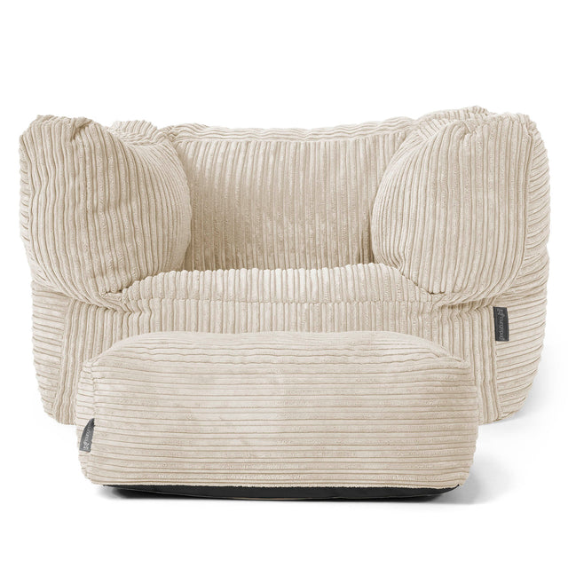 Albert Zitzak Fauteuil - Corduroy Crème 02