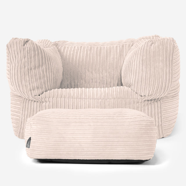 Albert Zitzak Fauteuil - Corduroy Ivoor 02