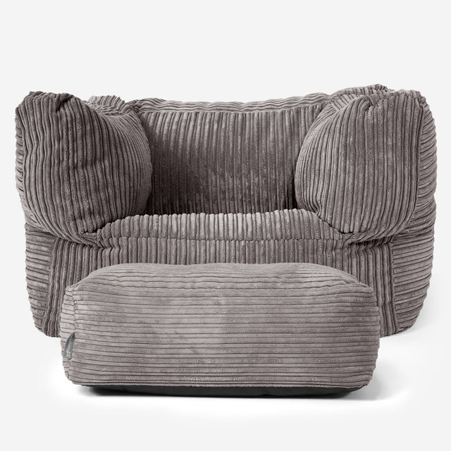 Albert Zitzak Fauteuil - Corduroy Graphite Grijs 02