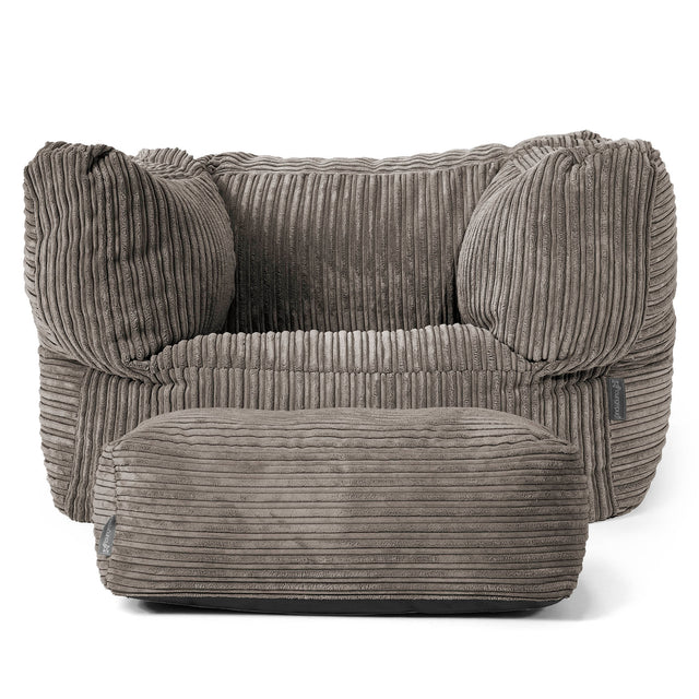 Albert Zitzak Fauteuil - Corduroy Graphite Grijs 02