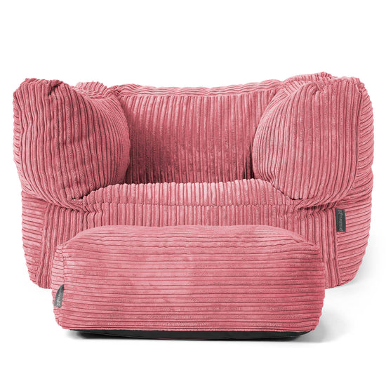 Albert Zitzak Fauteuil - Corduroy Koraal 02