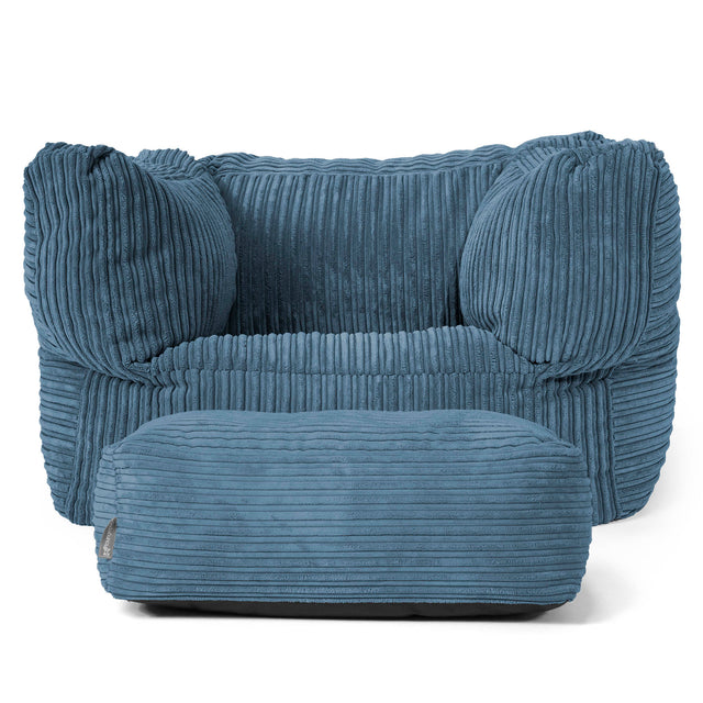 Albert Zitzak Fauteuil - Corduroy Marineblauw 02