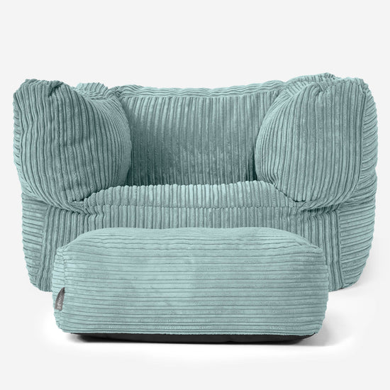 Albert Zitzak Fauteuil - Corduroy Mintgroen 02