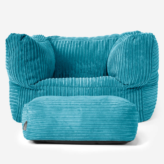 Albert Zitzak Fauteuil - Corduroy Petrol 02