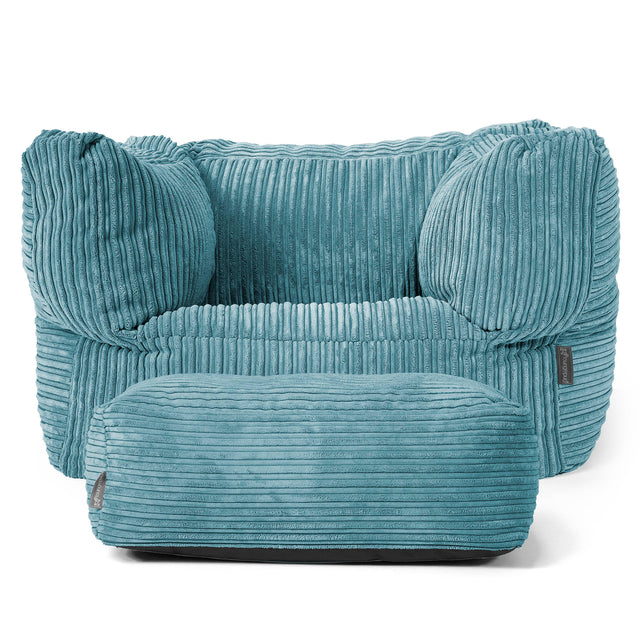 Albert Zitzak Fauteuil - Corduroy Petrol 02