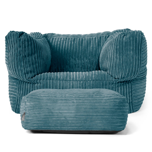 Albert Zitzak Fauteuil - Corduroy Teal 02