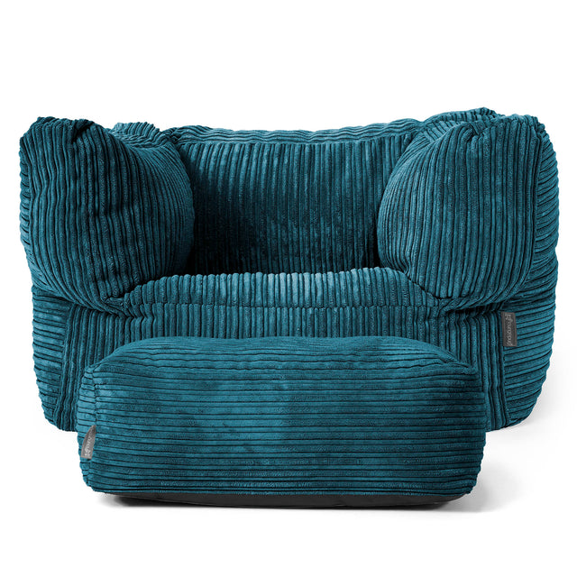 Albert Zitzak Fauteuil - Corduroy Teal 02