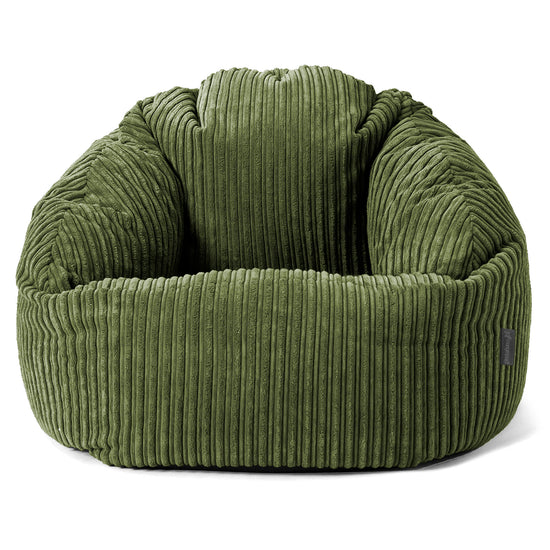 Zitzakstoel Bubble - Corduroy Bosgroen 01