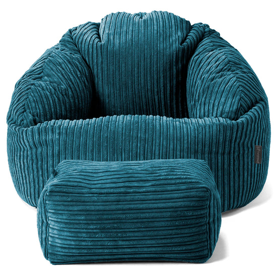 Zitzakstoel Bubble - Corduroy Teal 02