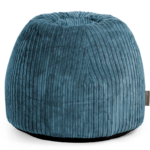Kaptafel Poef Stoel - Corduroy Marineblauw 01