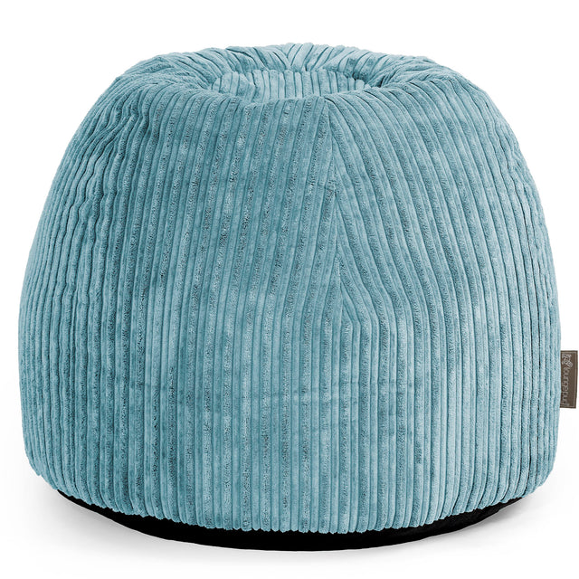 Kaptafel Poef Stoel - Corduroy Petrol 01