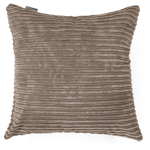 Extra Grote Kussenhoes 70 x 70cm - Corduroy Beigegrijs 01