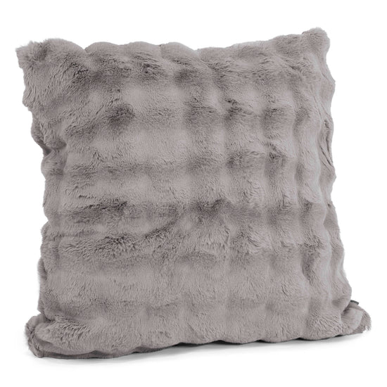 Extra Grote Kussenhoes 70 x 70cm - Namaakbont Bubble Grijs 02