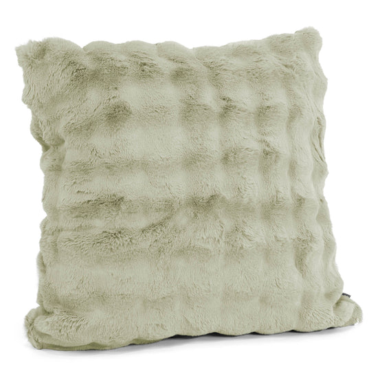Extra Grote Kussenhoes 70 x 70cm - Namaakbont Bubble Saliegroen 02