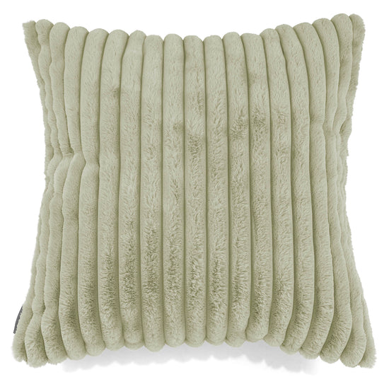 Extra Grote Kussenhoes 70 x 70cm - Ultra Pluche Corduroy Saliegroen 01