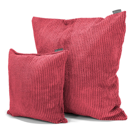 Extra Grote Kussenhoes 70 x 70cm - Pompom Pastelrood 02
