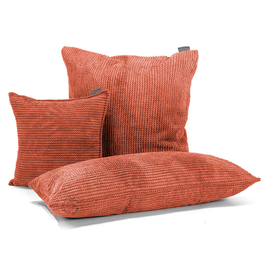 Extra Grote Kussenhoes 70 x 70cm - Pompom Pompoenoranje 04