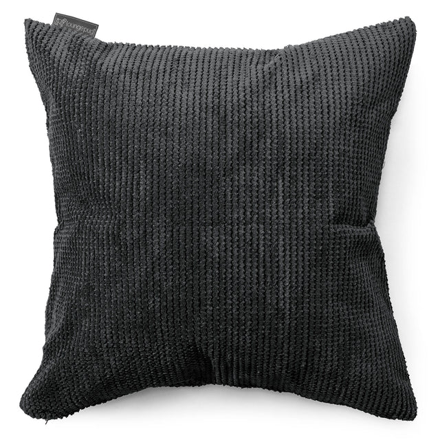Extra Grote Kussenhoes 70 x 70cm - Pompom Zwart 01