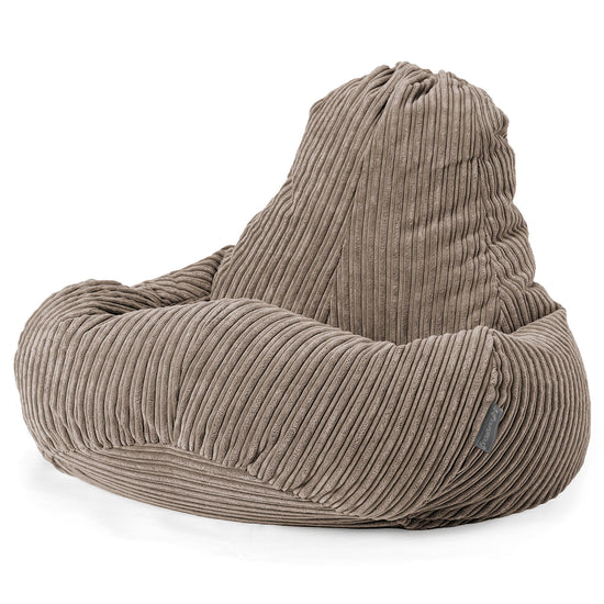 Gamezitzakstoel Ultra Lux - Corduroy Beigegrijs 01