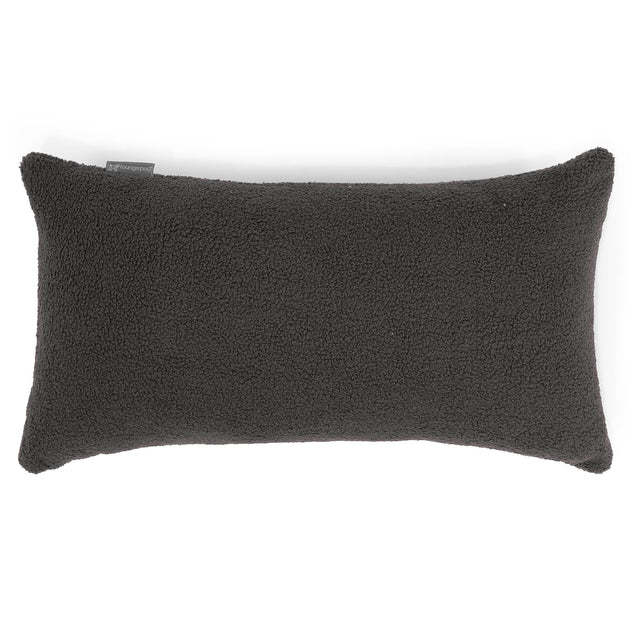 Gigantische Langwerpige Kussenhoes 40 x 70cm - Boucle Graphite Grijs 01