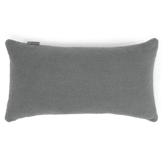 Gigantische Langwerpige Kussenhoes 40 x 70cm - Boucle Grijs 01