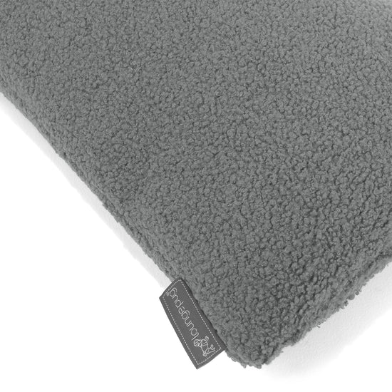 Gigantische Langwerpige Kussenhoes 40 x 70cm - Boucle Grijs 02