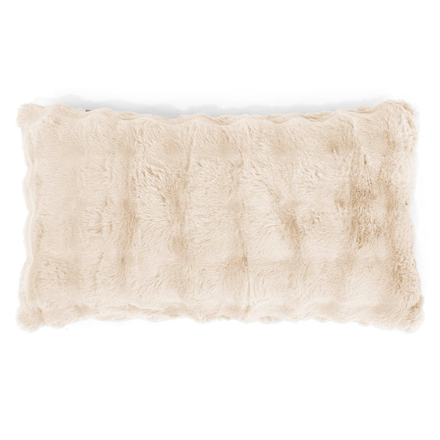 Gigantische Langwerpige Kussenhoes 40 x 70cm - Namaakbont Bubble Crème 01