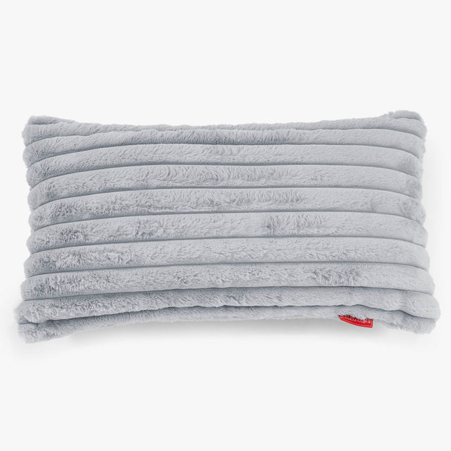 Gigantische Langwerpige Kussenhoes 40 x 70cm - Ultra Pluche Corduroy Eendenei Blauw 01