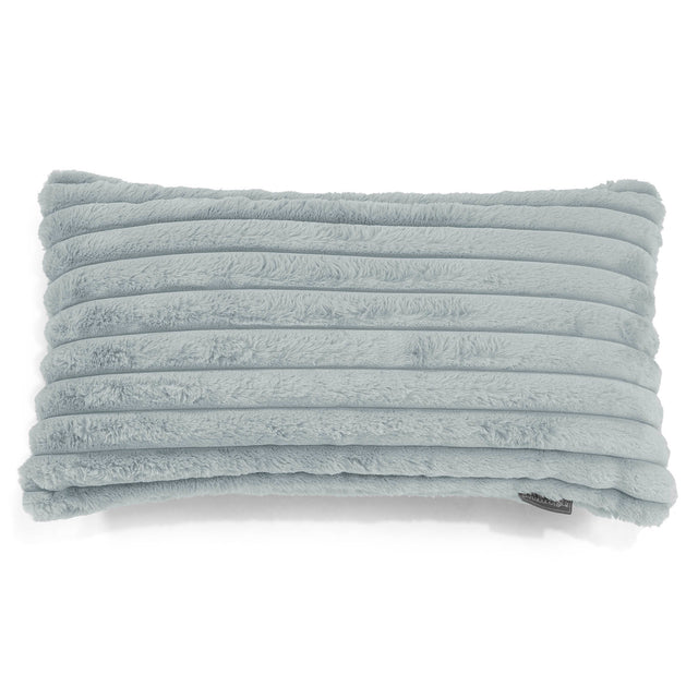 Gigantische Langwerpige Kussenhoes 40 x 70cm - Ultra Pluche Corduroy Eendenei Blauw 01