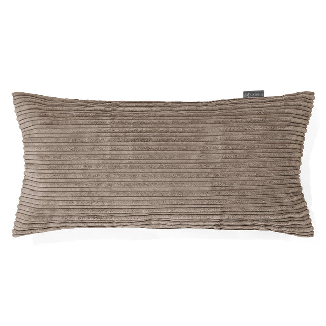 Gigantische Langwerpige Kussenhoes 40 x 70cm - Corduroy Beigegrijs 01