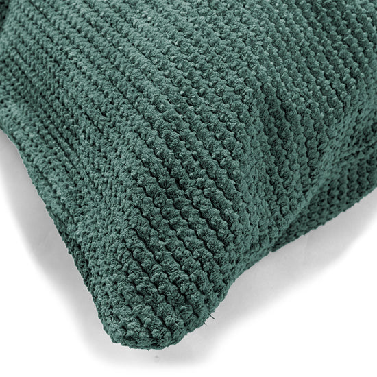 Gigantische Langwerpige Kussenhoes 40 x 70cm - Pompom Mosgroen 02