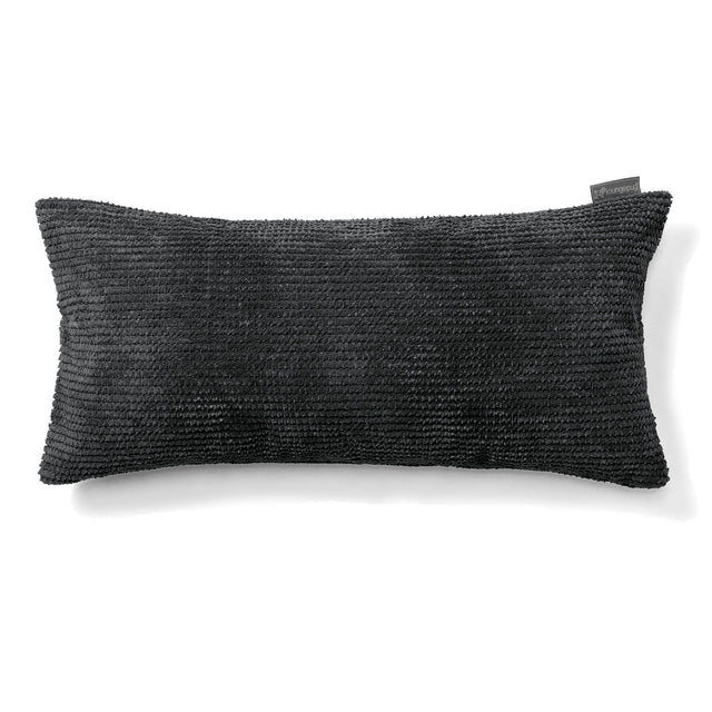 Gigantische Langwerpige Kussenhoes 40 x 70cm - Pompom Zwart 01