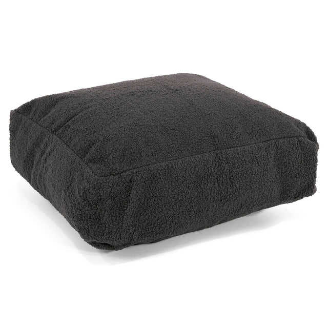 Groot Vloerkussen - Boucle Graphite Grijs 01
