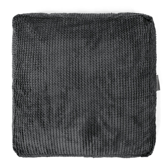 Groot Vloerkussen - Pompom Zwart 03