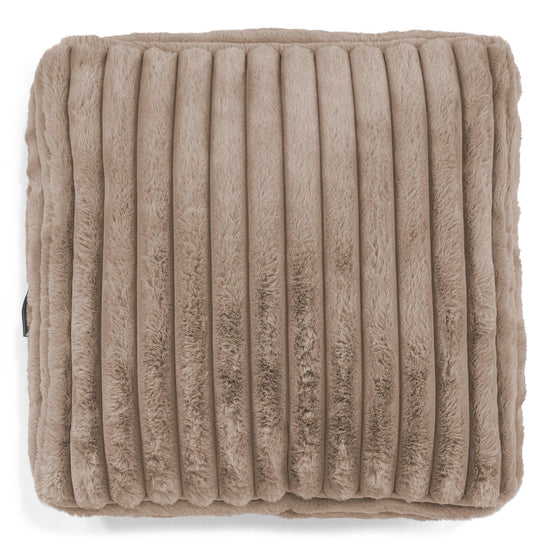Groot Vloerkussen - Ultra Pluche Corduroy Mink 02