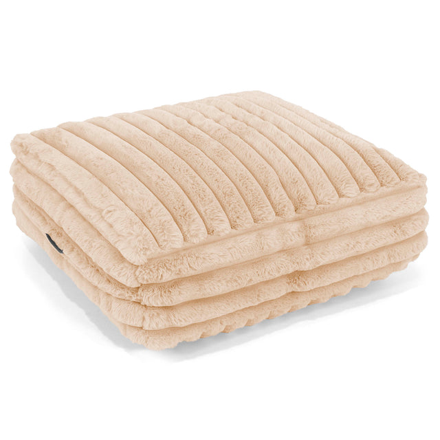 Groot Vloerkussen - Ultra Pluche Corduroy Perzik 01