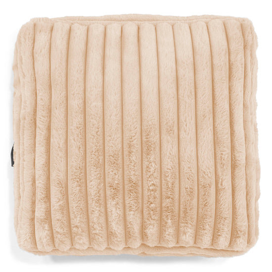 Groot Vloerkussen - Ultra Pluche Corduroy Perzik 02