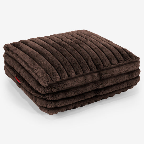 Groot Vloerkussen - Ultra Pluche Corduroy Teal 01