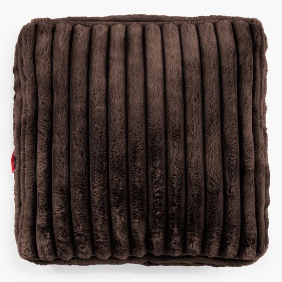 Groot Vloerkussen - Ultra Pluche Corduroy Teal 02