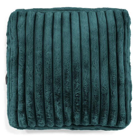 Groot Vloerkussen - Ultra Pluche Corduroy Teal 02