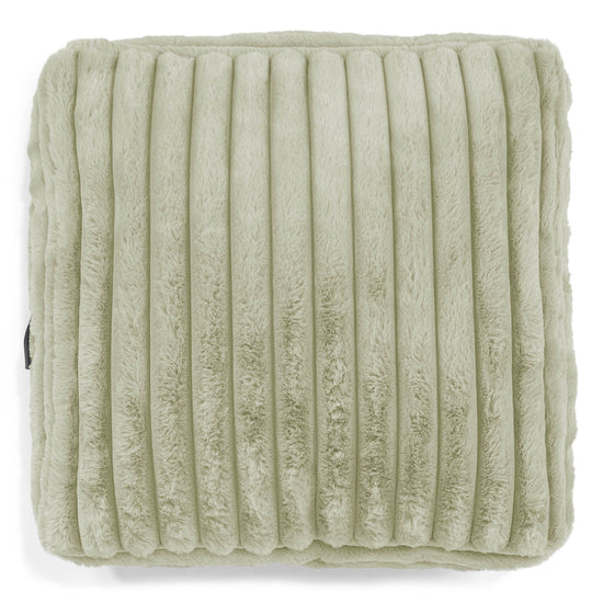 Groot Vloerkussen - Ultra Pluche Corduroy Saliegroen 02
