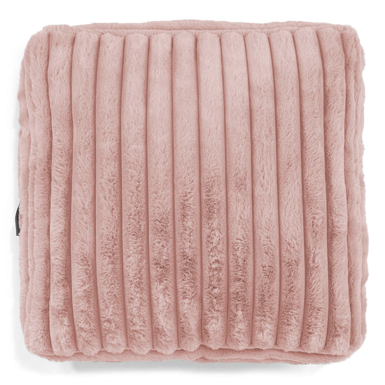 Groot Vloerkussen - Ultra Pluche Corduroy Stoffig Roze 02