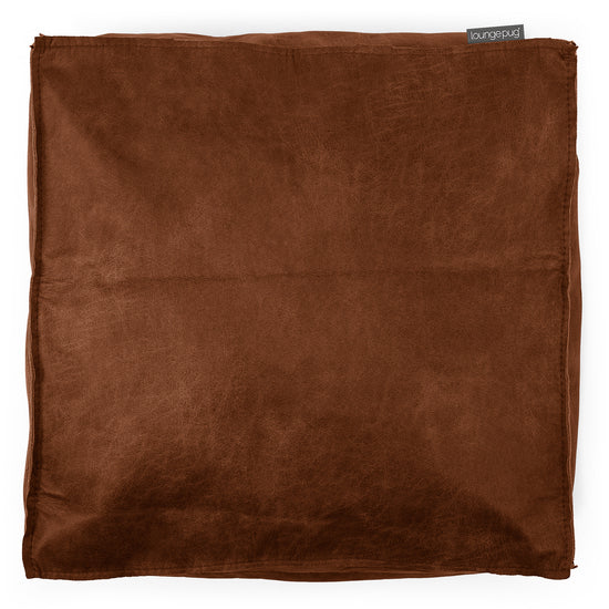 Groot Vloerkussen - Vintage Leer Karamel 02